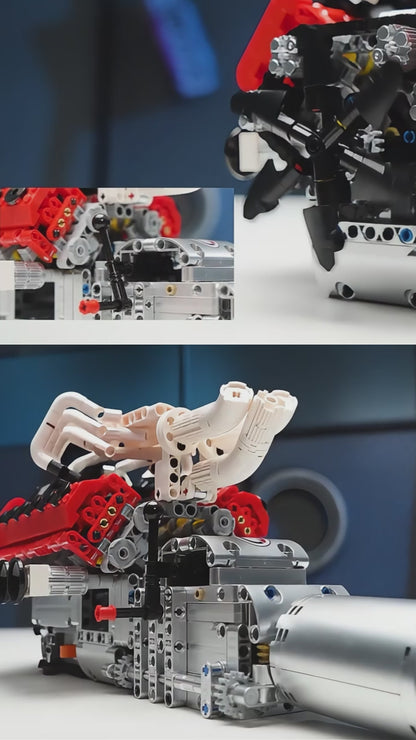 Motorized V12 Naturally Aspirated Engine (1366 pcs)