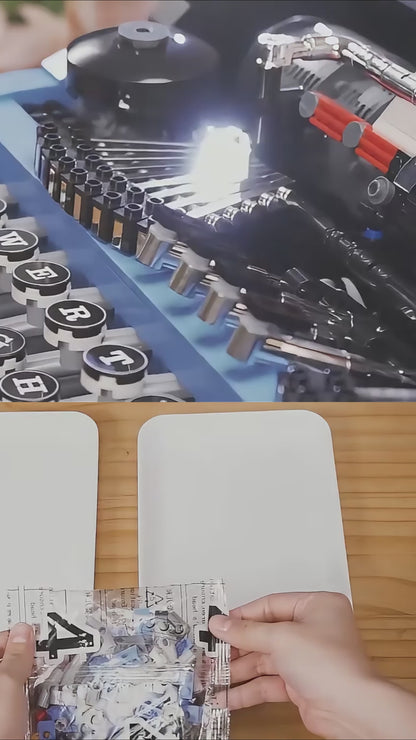 Machine à écrire rétro (2139 pièces) 