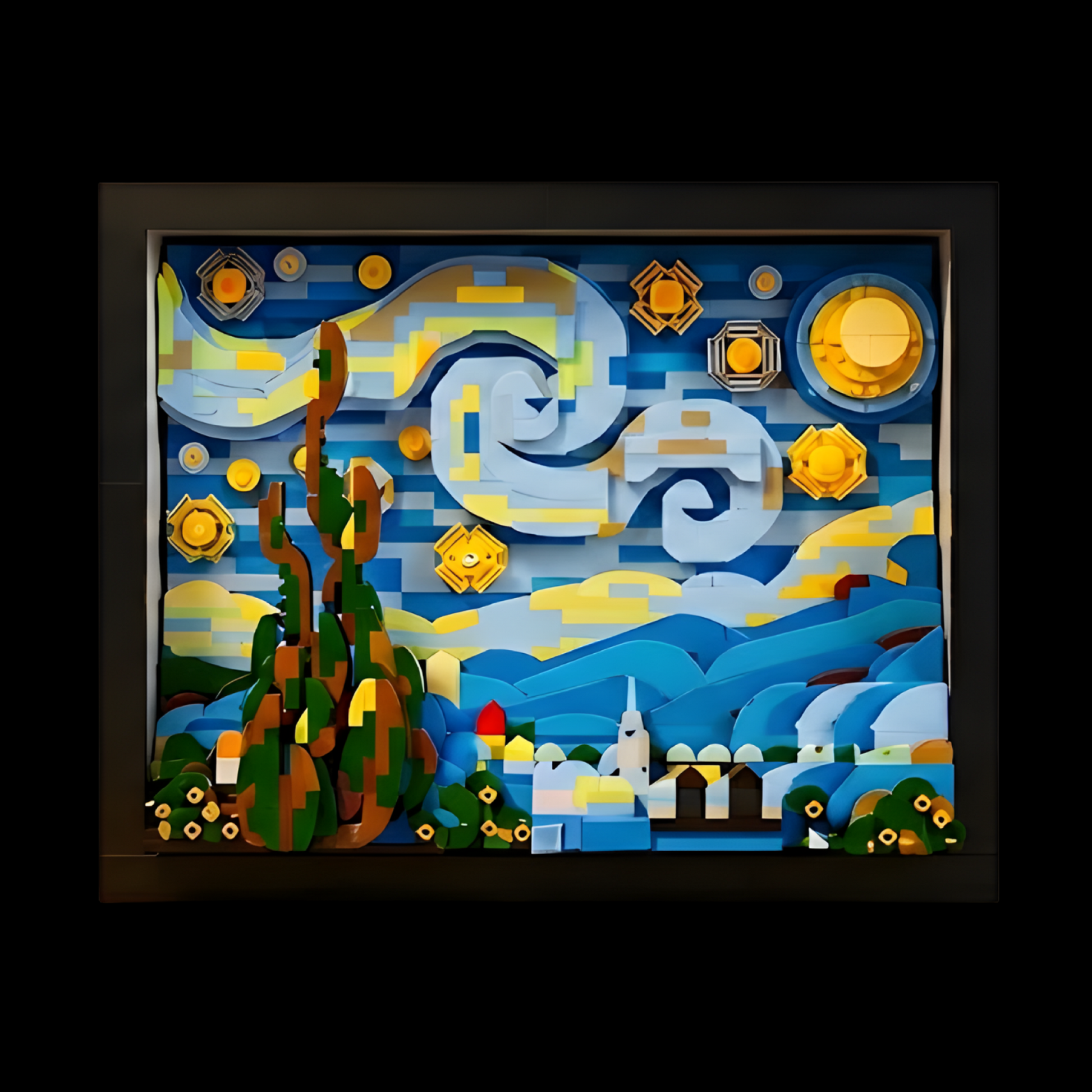 The Museum: A Starry Night Art Frame (1568 Micro-Pcs)