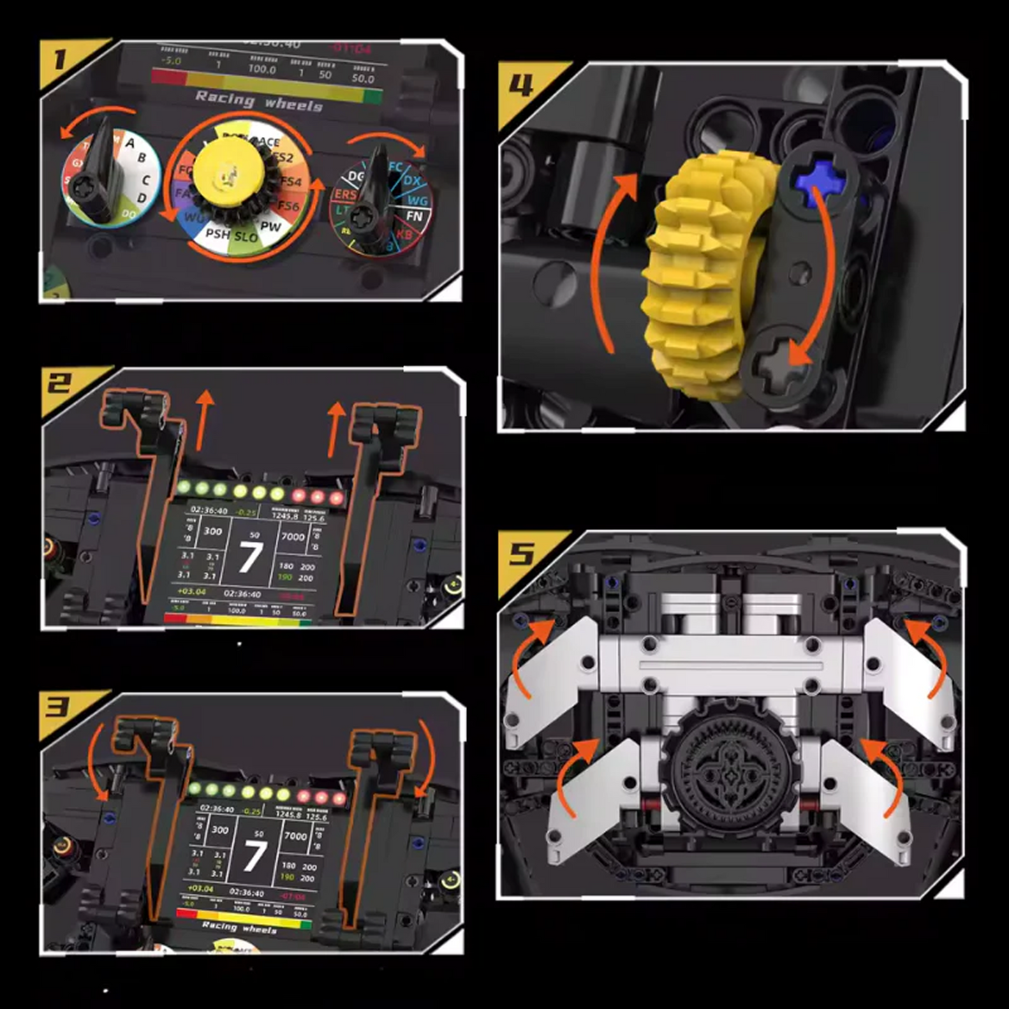 F1 Steering Wheel (833 Pcs)