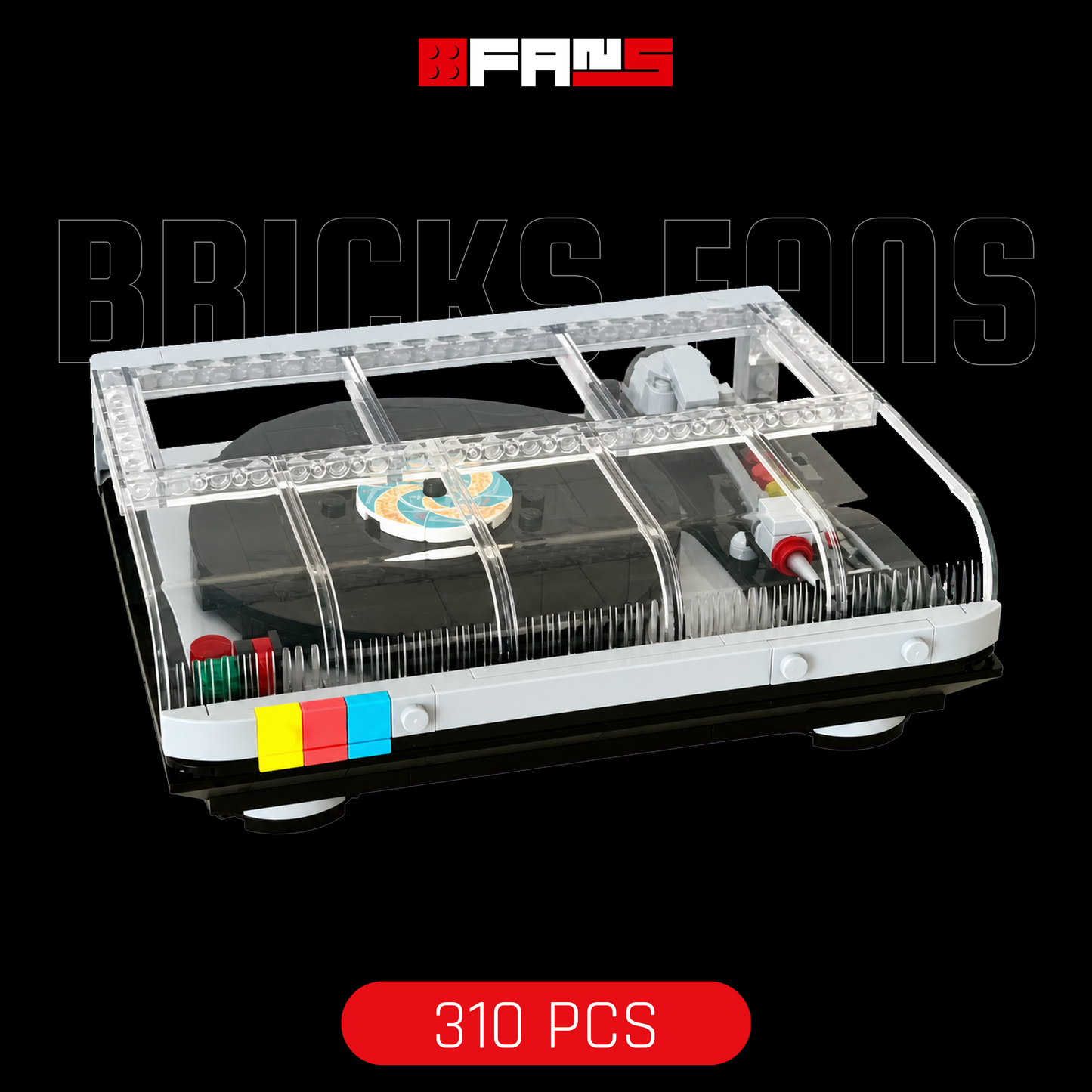 Retro Record Player (310 Pcs) - Bricks Fans cover